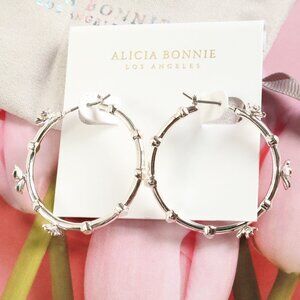 Alicia Bonnie Hoop Earrings - Eternity - Silver